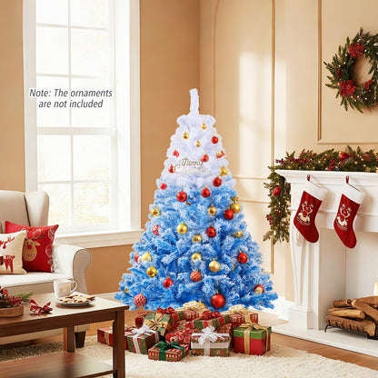 5 FT Artificial Christmas Tree, Warm White LED Lights, 8 Modes, Blue Christmas Tree at Gallery Canada