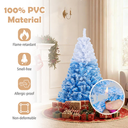 5 FT Artificial Christmas Tree, Warm White LED Lights, 8 Modes, Blue Christmas Tree at Gallery Canada