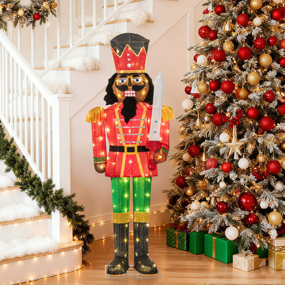 5 FT Giant Nutcracker, Glitter Sword, Outdoor, Multicolor Christmas Inflatables at Gallery Canada