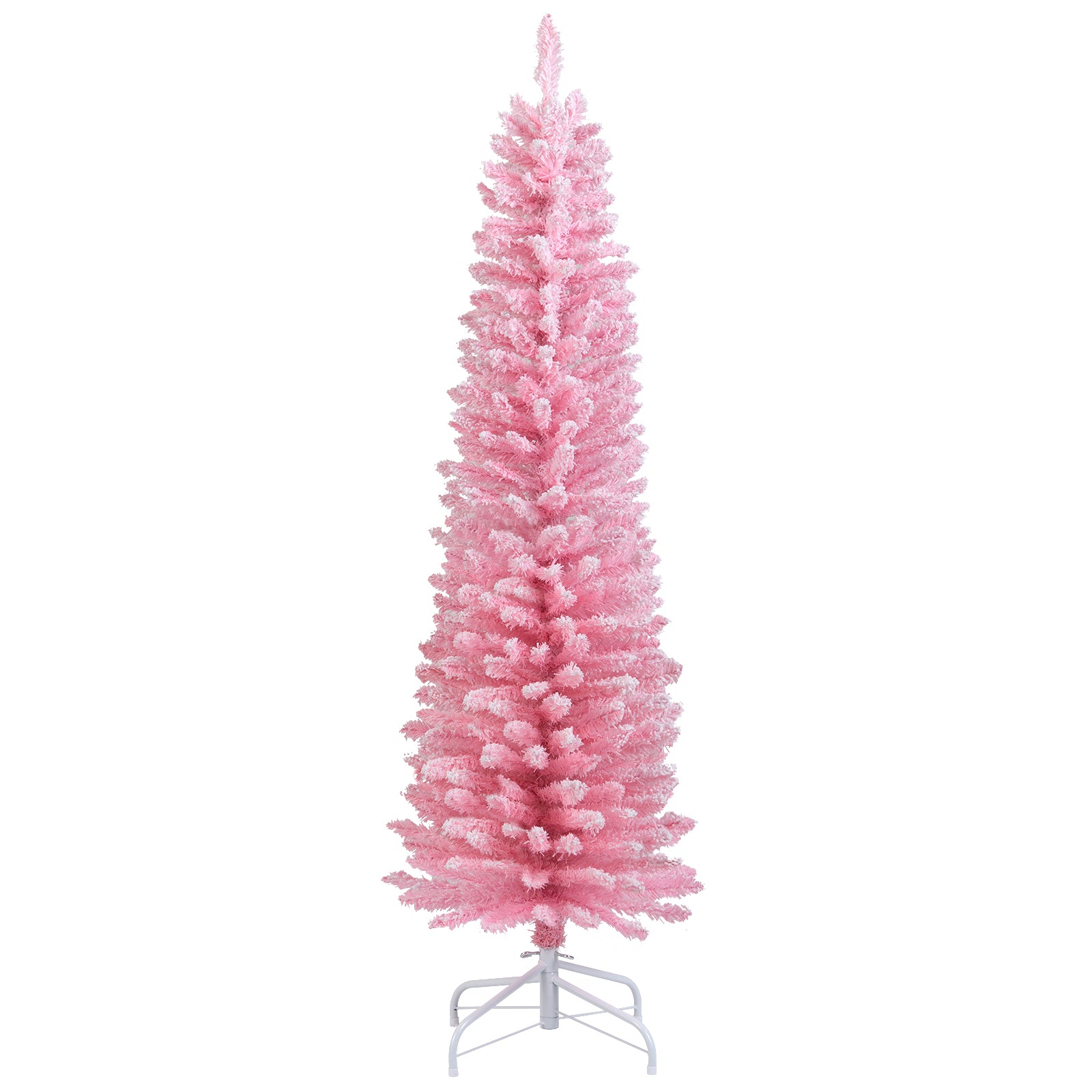 5 Feet Artificial Christmas Tree, 328 Branch Tips, Folding Metal Stand, Pink Christmas Tree at Gallery Canada