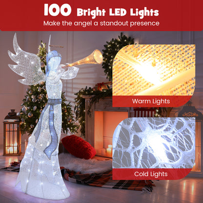 5 Feet Christmas Angel, 100 LED Lights, Ground Stakes Christmas Decor & Accessories at Gallery Canada
