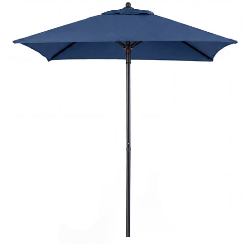 5 Feet Patio Square Market Table Umbrella Shelter with 4 Sturdy Ribs, Navy