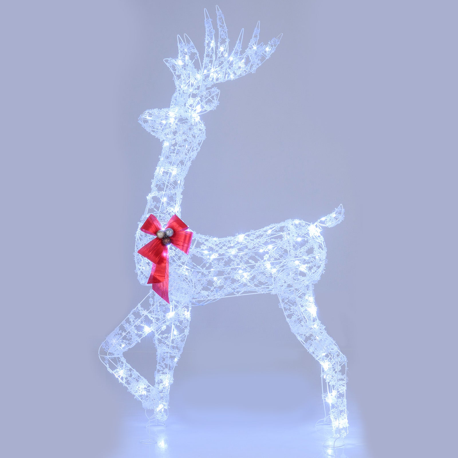 5 Feet Pre-Lit Christmas Reindeer With 100 LED Lights Christmas Decor & Accessories at Gallery Canada