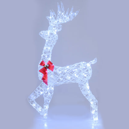 5 Feet Pre-Lit Christmas Reindeer With 100 LED Lights Christmas Decor & Accessories at Gallery Canada