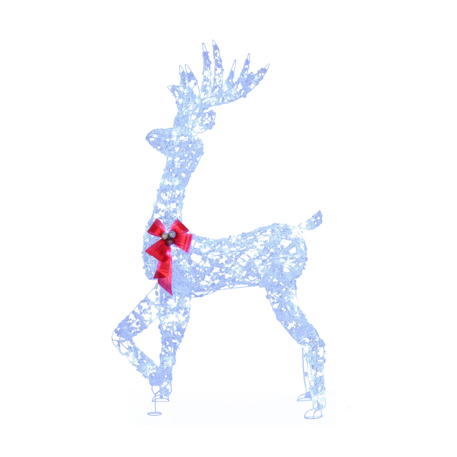 5 Feet Pre-Lit Christmas Reindeer With 100 LED Lights Christmas Decor & Accessories Options at Gallery Canada