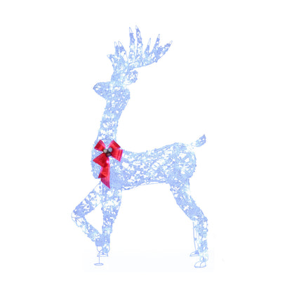 5 Feet Pre-Lit Christmas Reindeer With 100 LED Lights Christmas Decor & Accessories Options at Gallery Canada