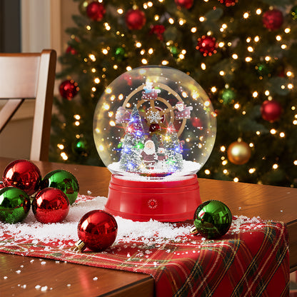 5 Ft Christmas Snow Globe Musical Street Lamp On Stand, Red Christmas Decor & Accessories at Gallery Canada