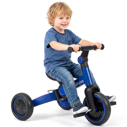 5-In-1 Toddler Bike With Removable Pedals, Blue Balance Bikes at Gallery Canada
