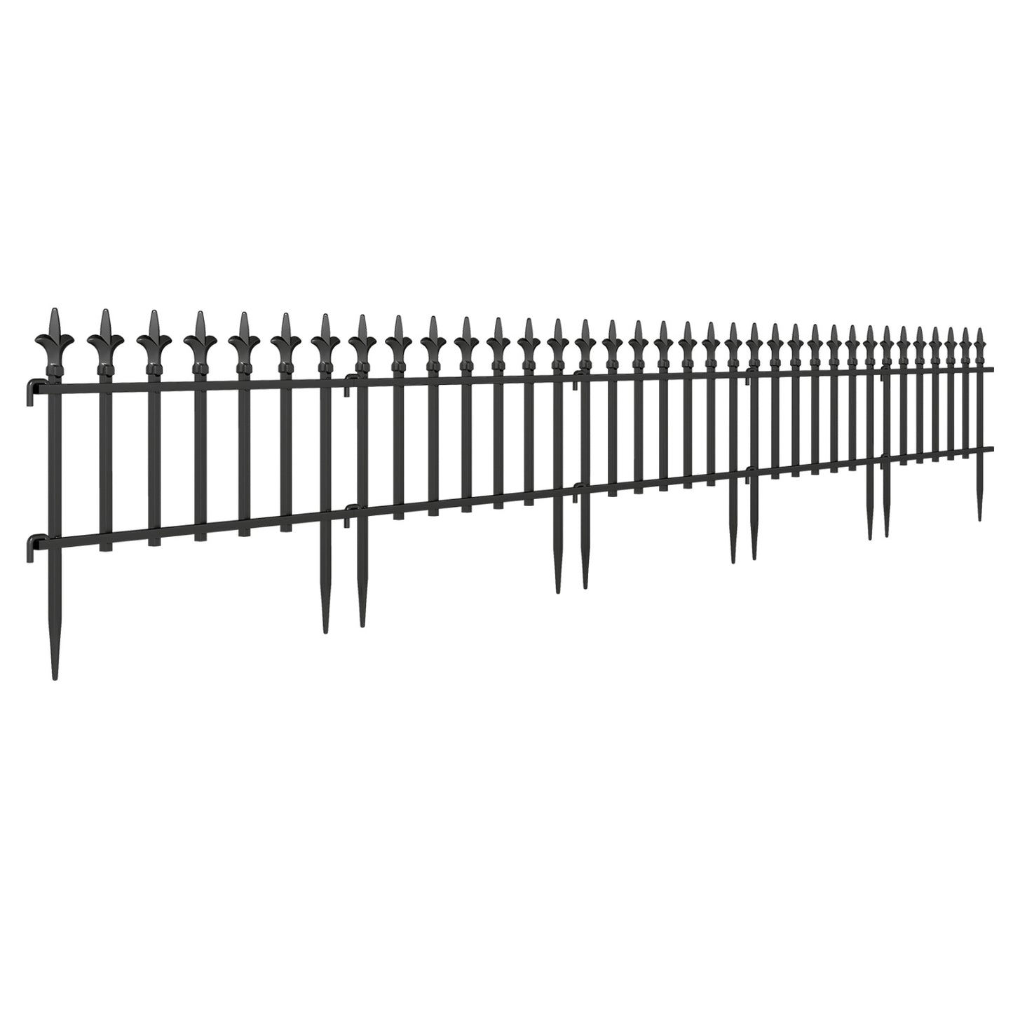 5-Pack/10-Pack Decorative Metal Garden Fence No Dig Landscape Fencing for Lawn-S Decorative Fencing & Flooring at Gallery Canada