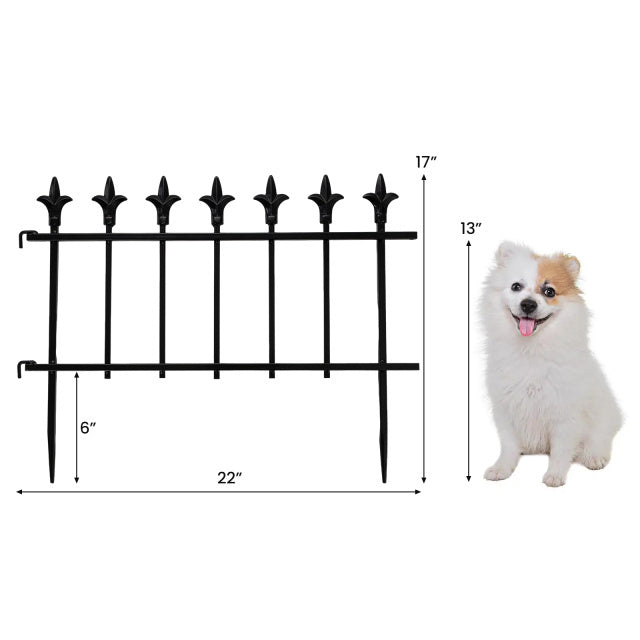 5-Pack/10-Pack Decorative Metal Garden Fence No Dig Landscape Fencing for Lawn-S Decorative Fencing & Flooring at Gallery Canada
