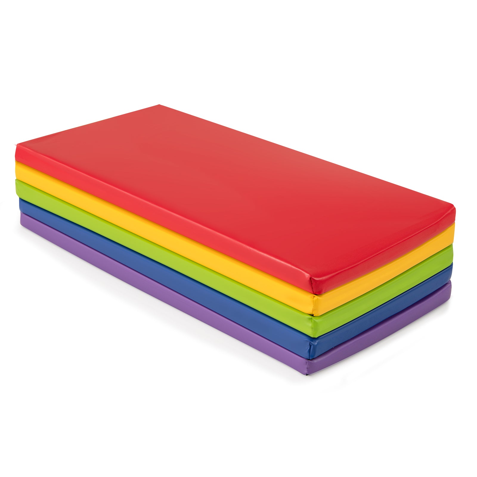 5 Pack 2 Inch Toddler Thick Rainbow Rest Nap Mats Yoga & Gym Mats Red, yellow, blue, green, purple at Gallery Canada