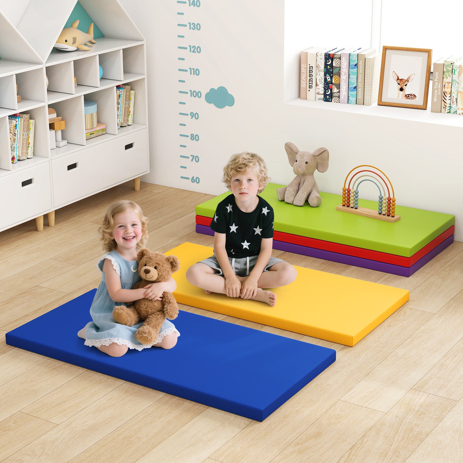 5 Pack 2 Inch Toddler Thick Rainbow Rest Nap Mats Yoga & Gym Mats at Gallery Canada