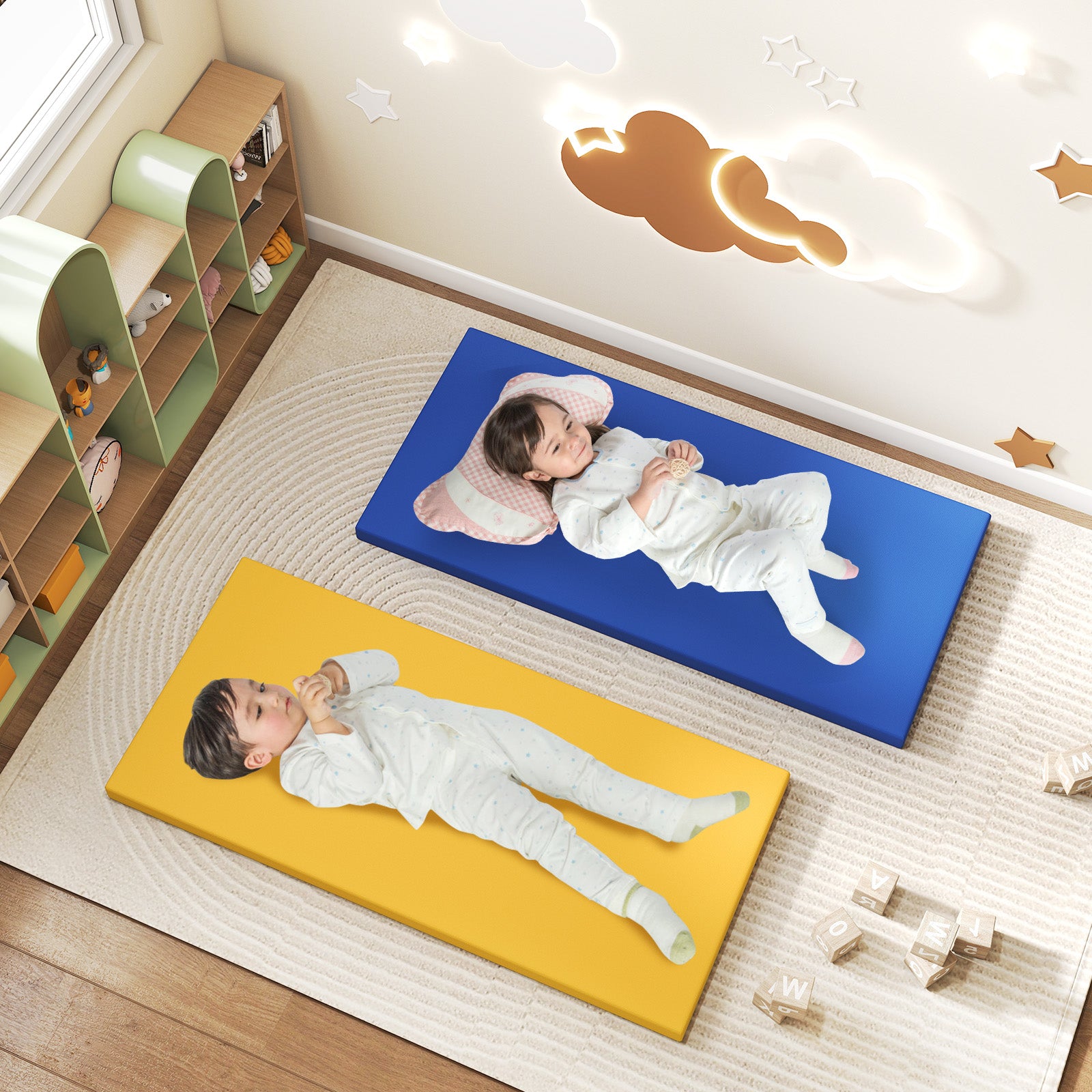 5 Pack 2 Inch Toddler Thick Rainbow Rest Nap Mats Yoga & Gym Mats at Gallery Canada