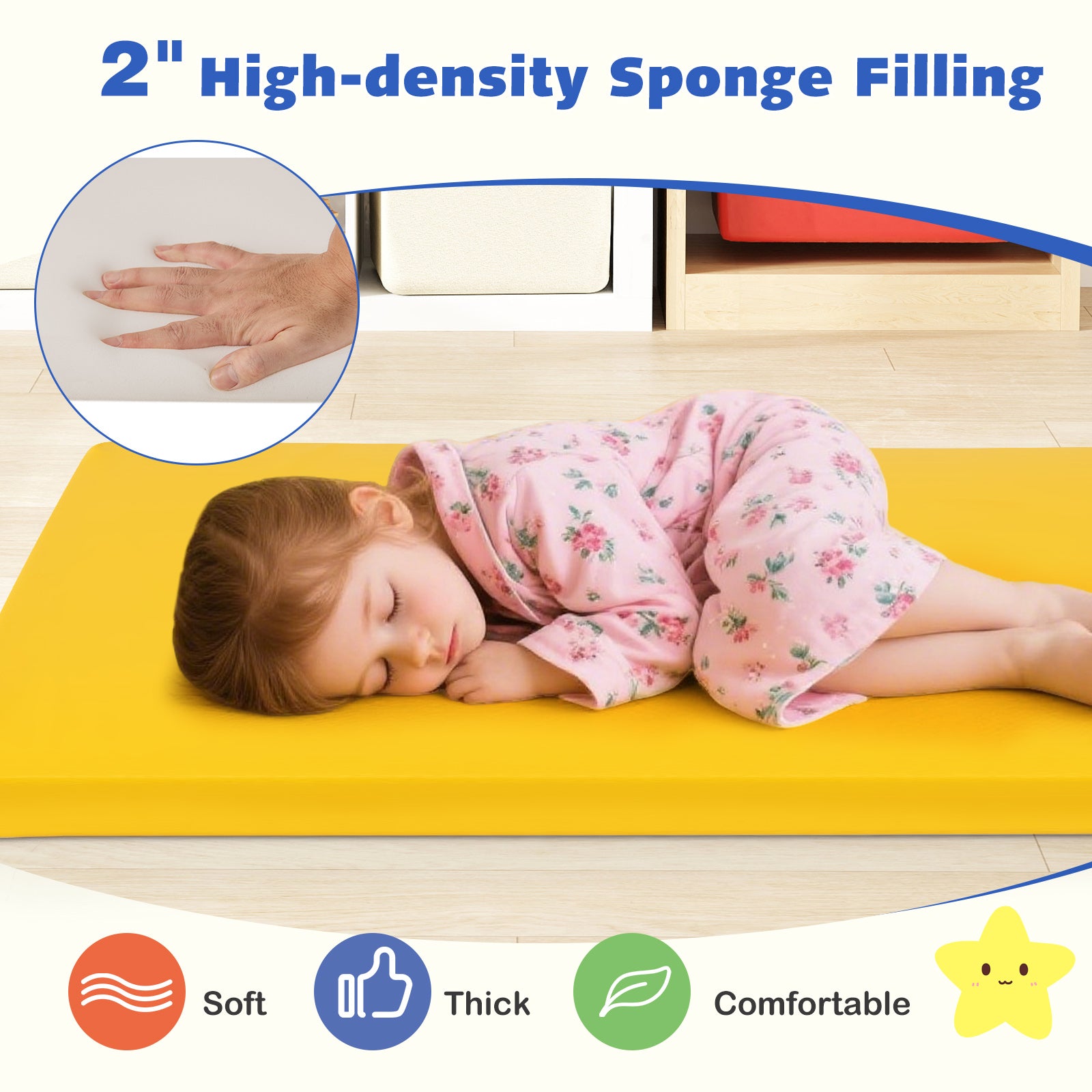 5 Pack 2 Inch Toddler Thick Rainbow Rest Nap Mats Yoga & Gym Mats at Gallery Canada
