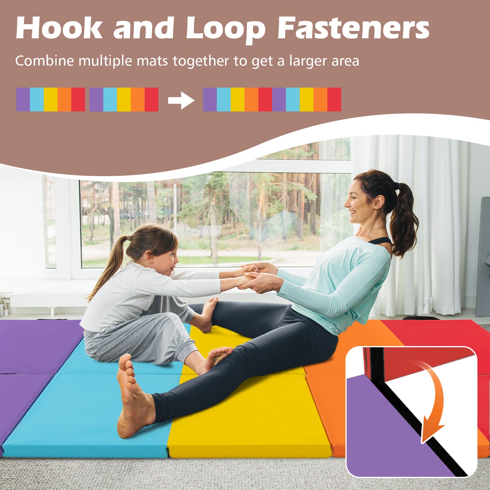 5-Panel Folding Gymnastics Mat for Kids, Red Yoga & Gym Mats at Gallery Canada