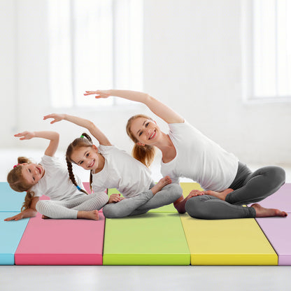 5-Panel Folding Gymnastics Mat for Kids, Green Yoga & Gym Mats at Gallery Canada