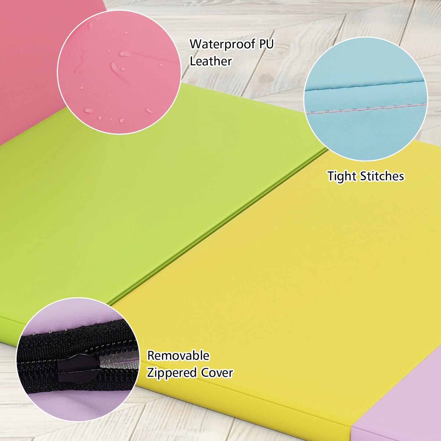 5-Panel Folding Gymnastics Mat for Kids, Green Yoga & Gym Mats at Gallery Canada