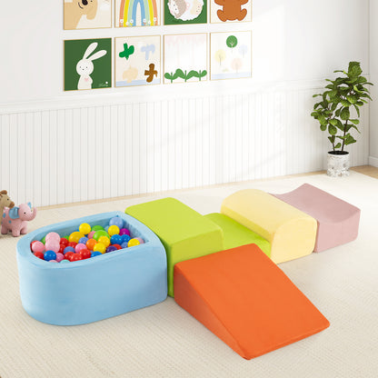 5-Piece Climb And Crawl Playset With Ball Pit, Multicolor Climbers & Slides at Gallery Canada