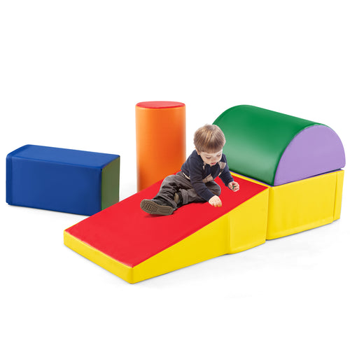 5-Piece Kids Climb & Crawl Activity Playset, Multicolor