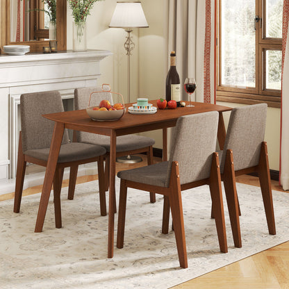 5-Piece Kitchen Table And Upholstered Chairs, Light Brown Dining Room Sets at Gallery Canada