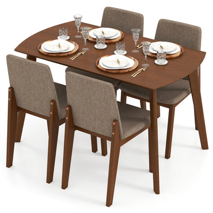 5-Piece Kitchen Table And Upholstered Chairs, Light Brown Dining Room Sets at Gallery Canada