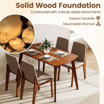 5-Piece Kitchen Table And Upholstered Chairs, Light Brown Dining Room Sets at Gallery Canada