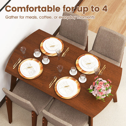 5-Piece Kitchen Table And Upholstered Chairs, Light Brown Dining Room Sets at Gallery Canada