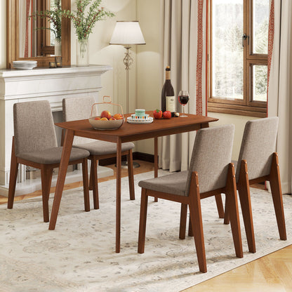 5-Piece Kitchen Table And Upholstered Chairs, Light Brown Dining Room Sets at Gallery Canada