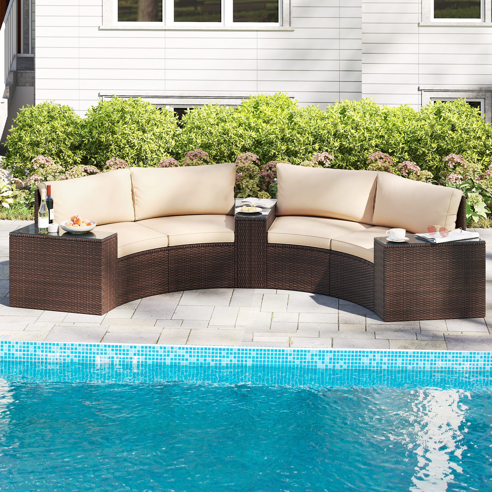 5 Piece Patio Furniture Set Outdoor Sectionals at Gallery Canada