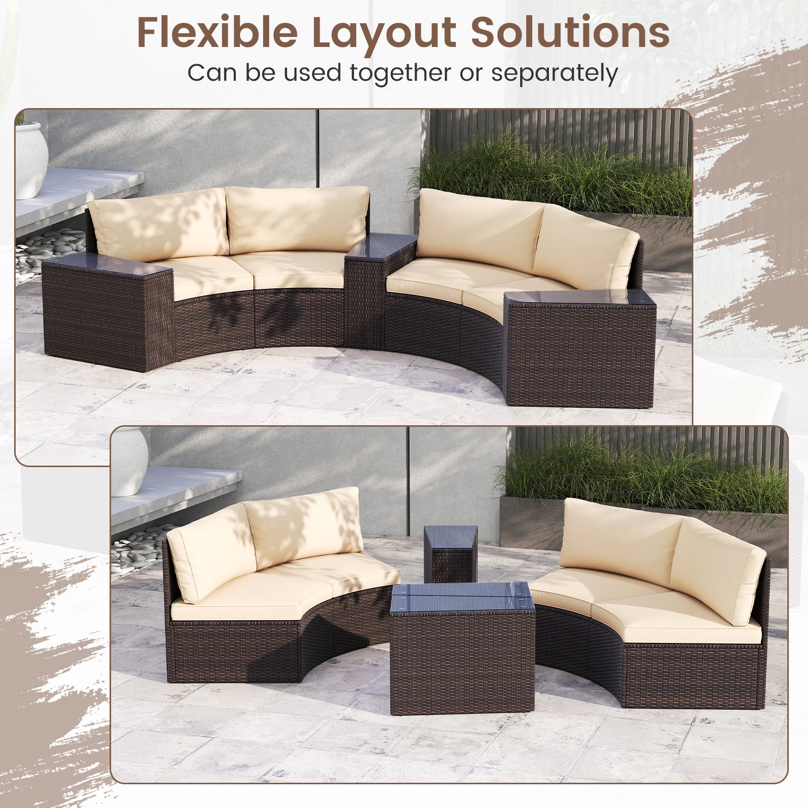 5 Piece Patio Furniture Set Outdoor Sectionals at Gallery Canada