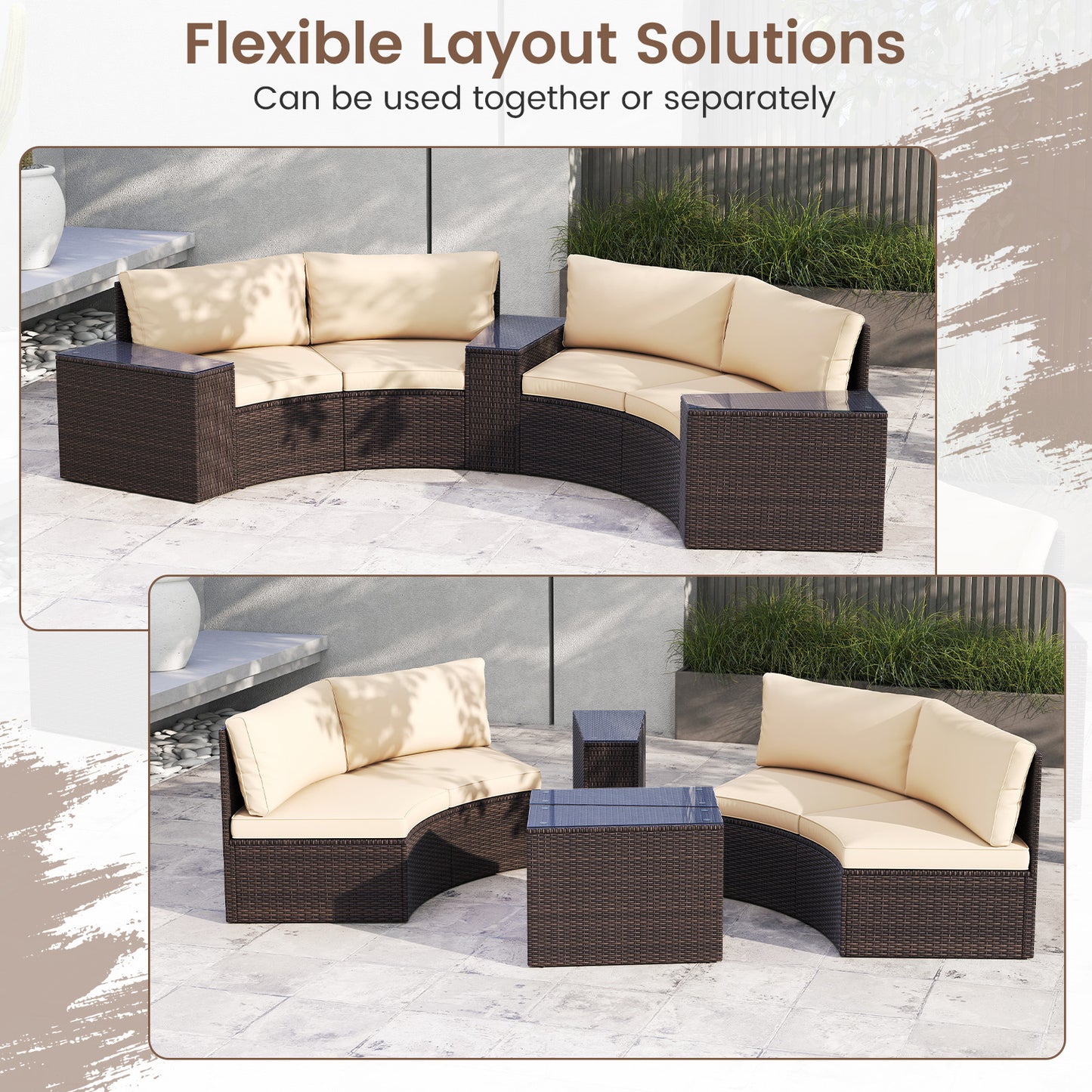 5 Piece Patio Furniture Set Outdoor Sectionals at Gallery Canada