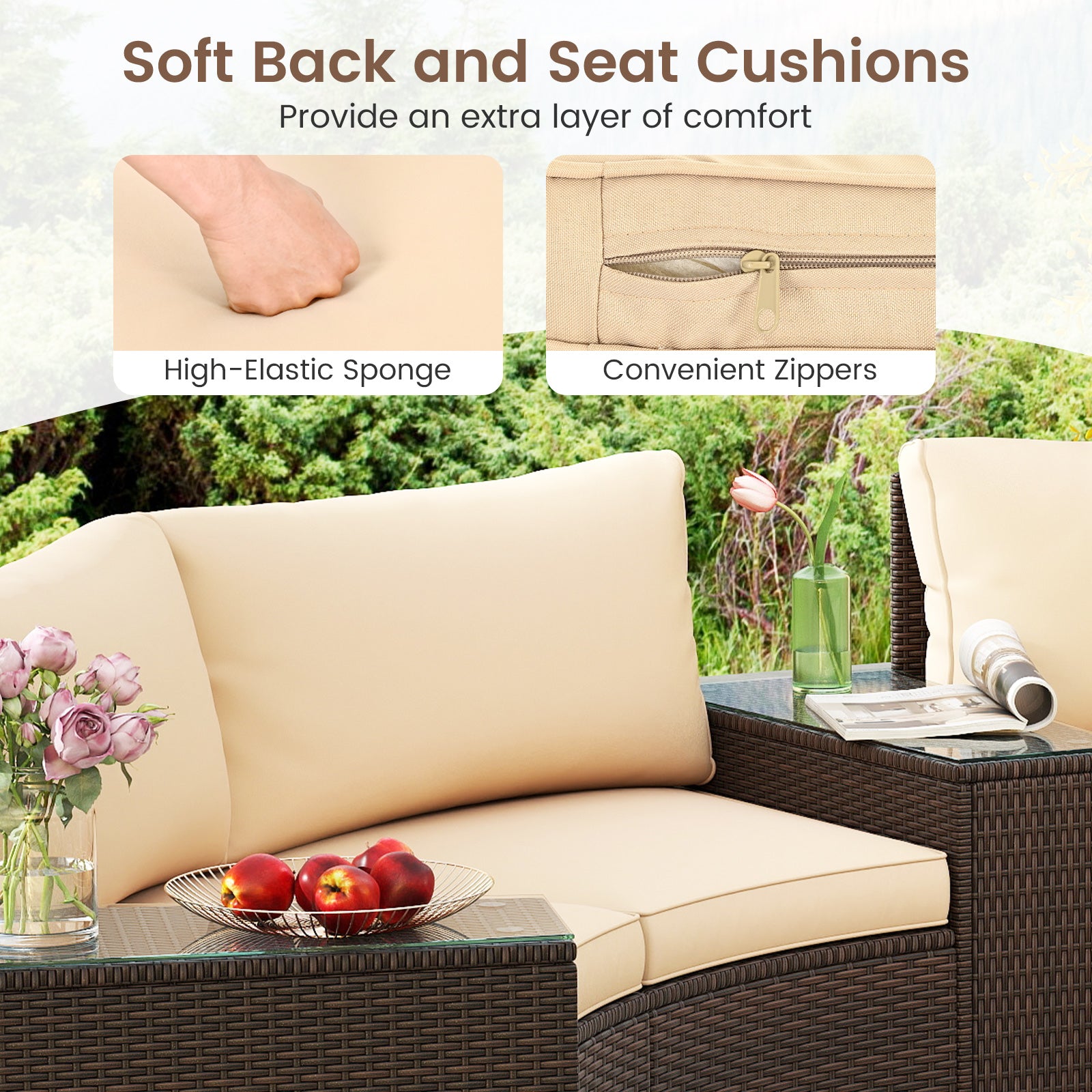 5 Piece Patio Furniture Set Outdoor Sectionals at Gallery Canada