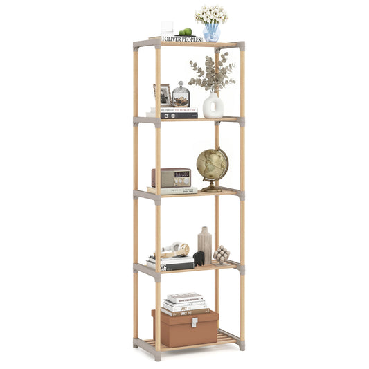 5-Tier Bookshelf With Open Shelves, Home Office And Bathroom Bookcases Options at Gallery Canada