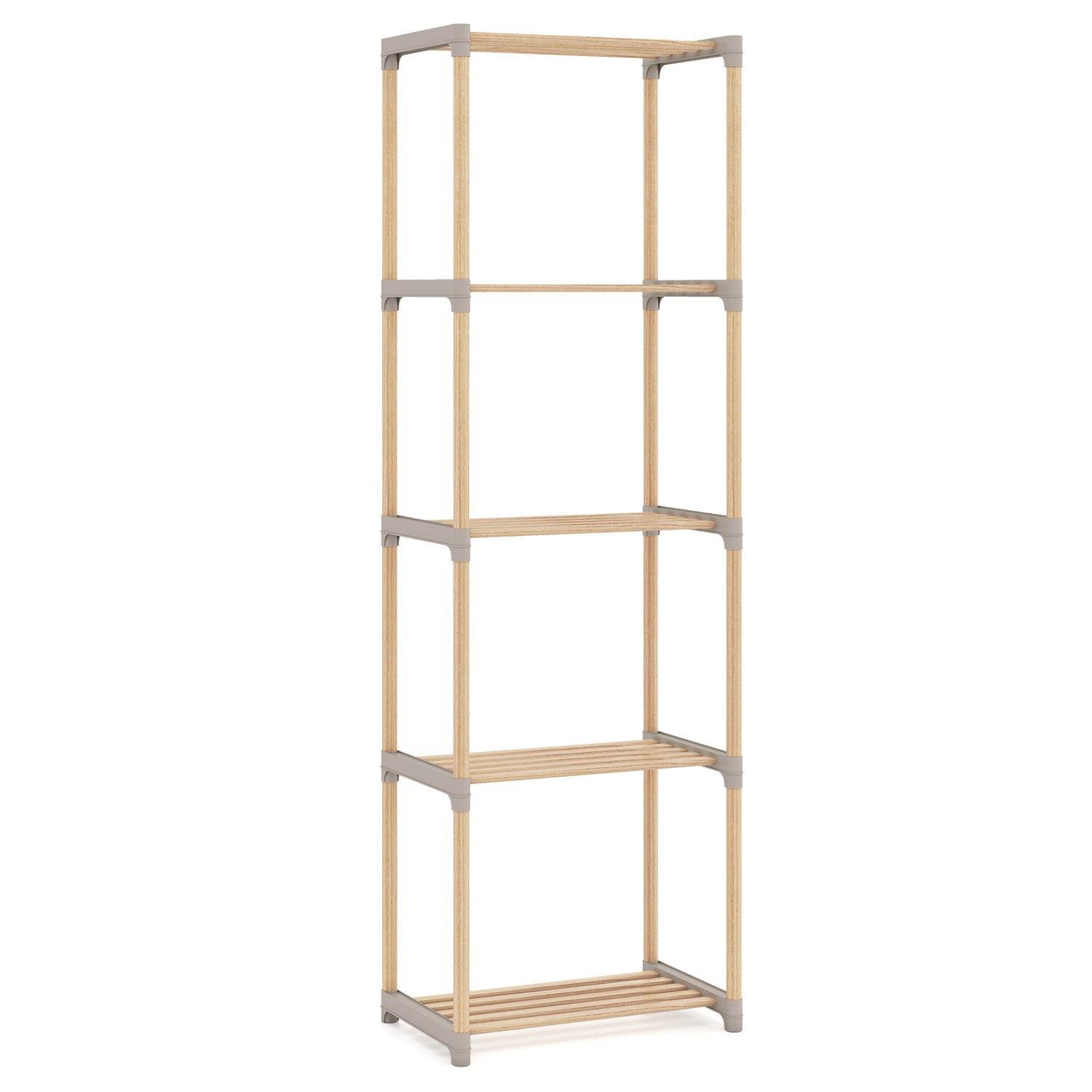 5-Tier Bookshelf With Open Shelves, Home Office And Bathroom Bookcases at Gallery Canada