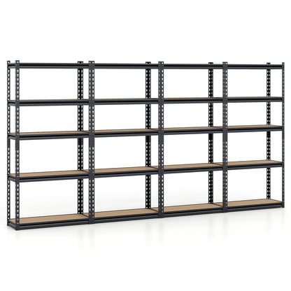 5-Tier Garage Shelving Unit, 2200 Lbs Heavy Duty, Set Of 4, Black Garages Black at Gallery Canada