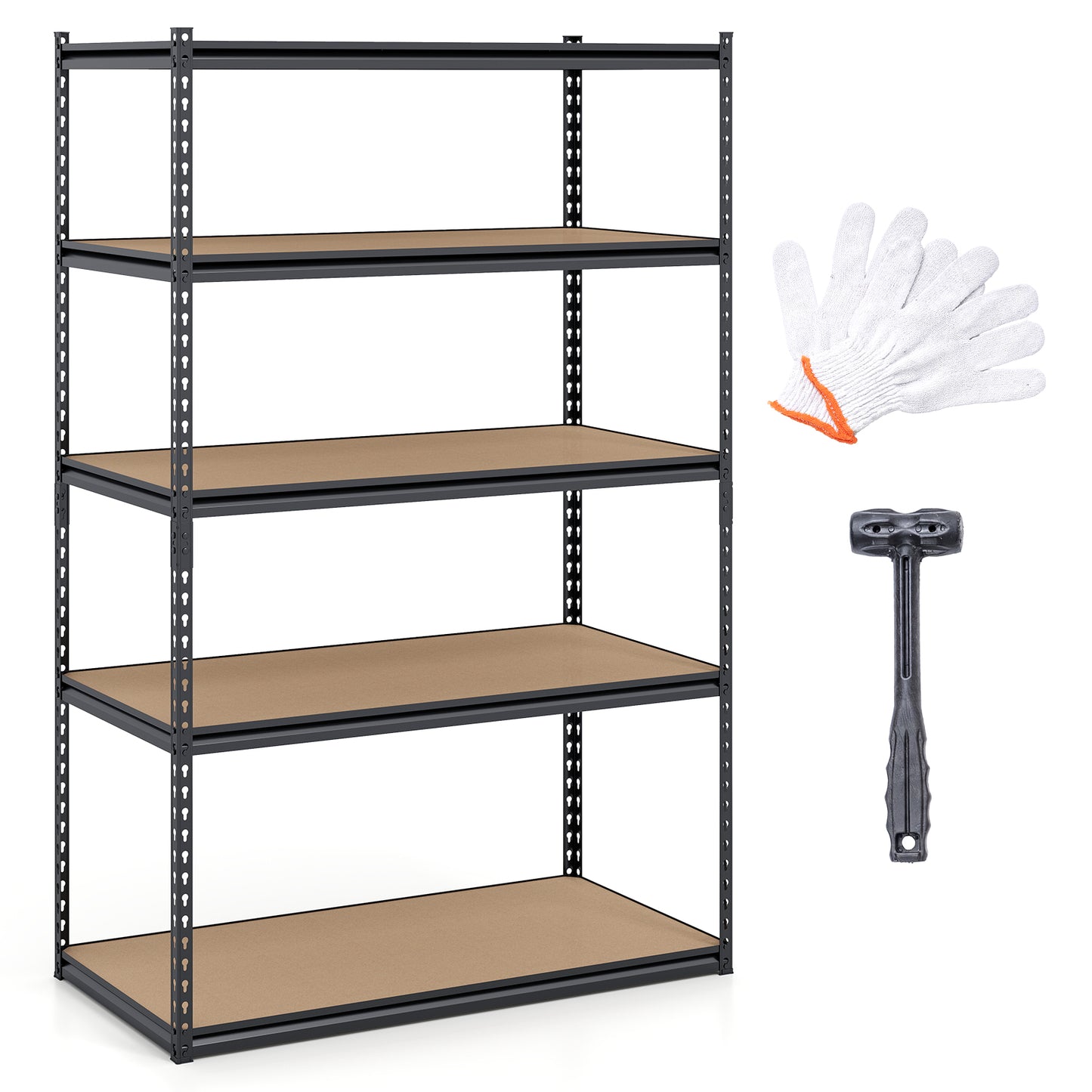 5-Tier Garage Shelving Unit, 2200 LBS Heavy Duty, Adjustable Utility Rack Garages at Gallery Canada