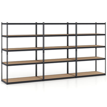 5-Tier Garage Shelving Unit, 2200 LBS Heavy Duty, Adjustable Utility Rack, Set of 3 Garages Options at Gallery Canada