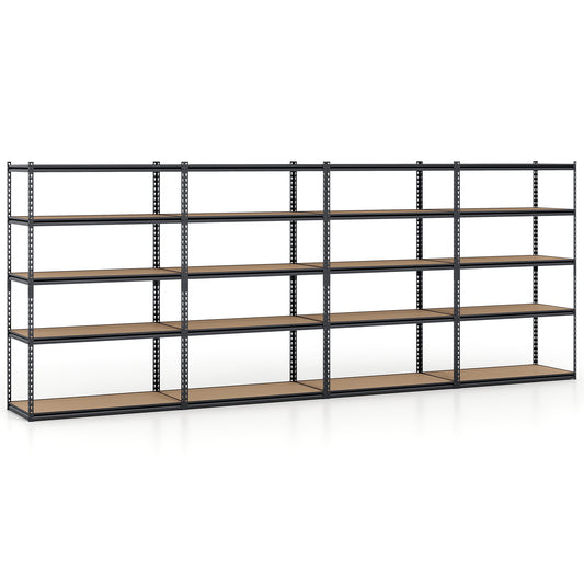 5-Tier Garage Shelving Unit, 2200 LBS Heavy Duty, Adjustable Utility Rack, Set of 4 Garages Options at Gallery Canada