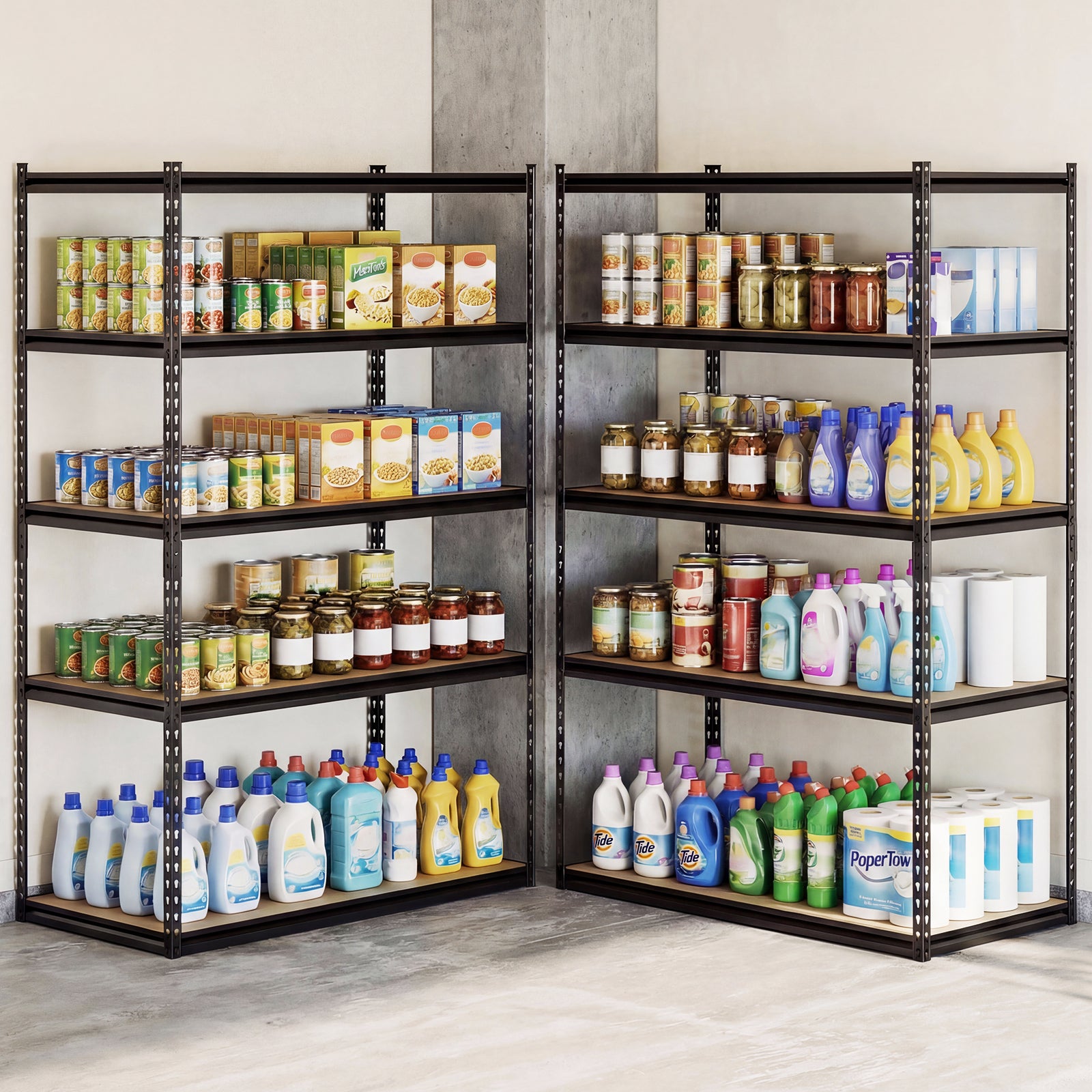 5-Tier Garage Shelving, 2200 LBS Heavy Duty Adjustable Utility Rack Garages at Gallery Canada