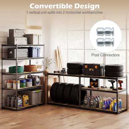 5-Tier Garage Shelving, 2200 LBS Heavy Duty Adjustable Utility Rack Garages at Gallery Canada