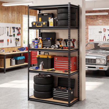 5-Tier Garage Shelving, 2200 LBS Metal Storage, Adjustable Utility Rack Garages at Gallery Canada