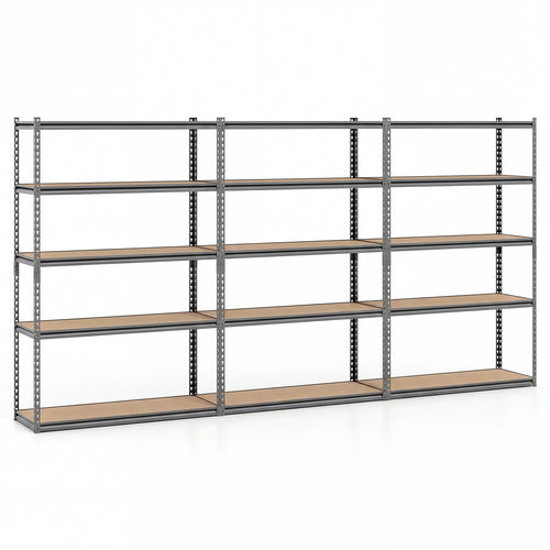 5-Tier Garage Shelving, 2200 Lbs Capacity, Adjustable Metal Rack