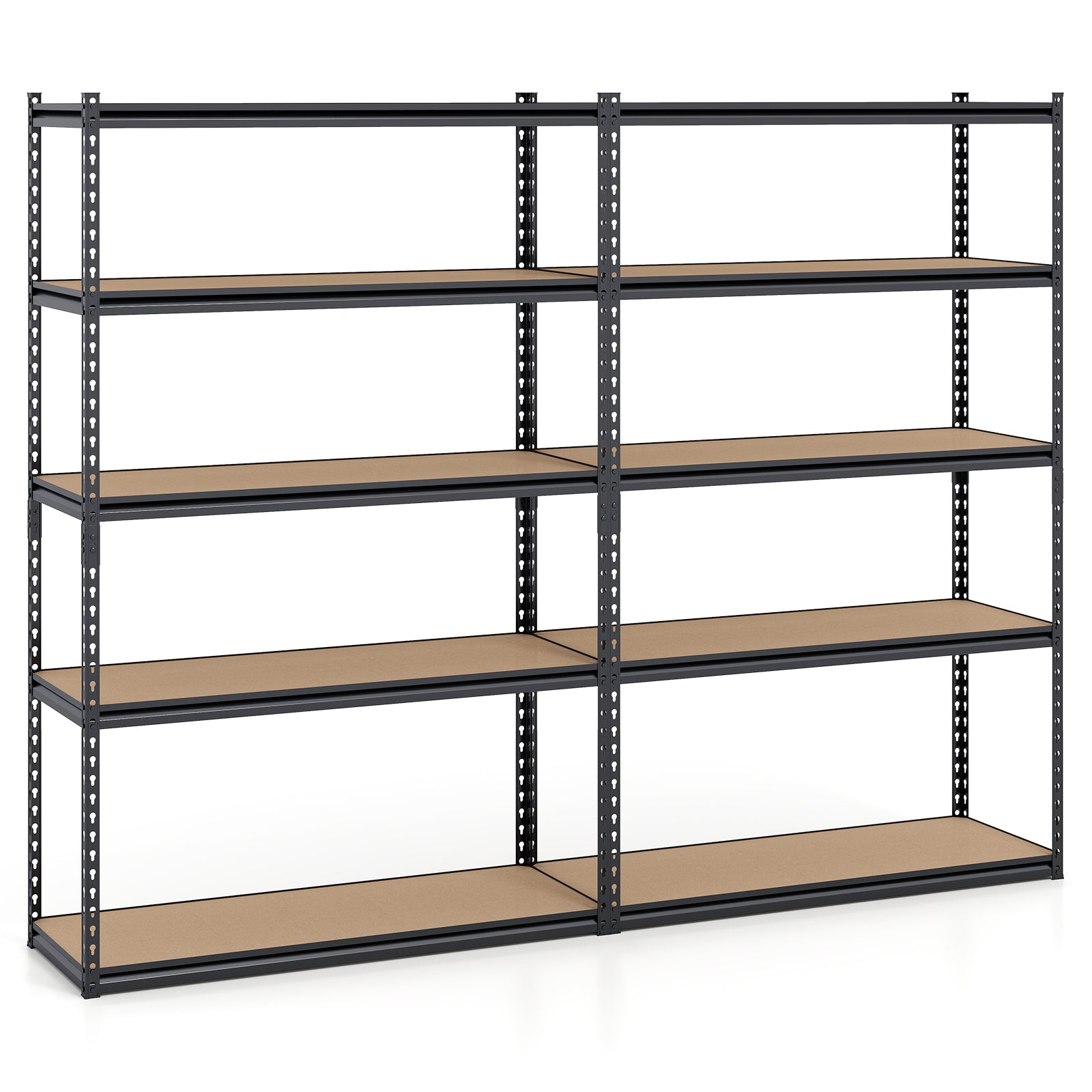 5-Tier Garage Shelving Unit, Set Of 2, Black Garages Black at Gallery Canada