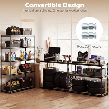 5-Tier Garage Shelving Unit, 3-Pack, Black Garages at Gallery Canada