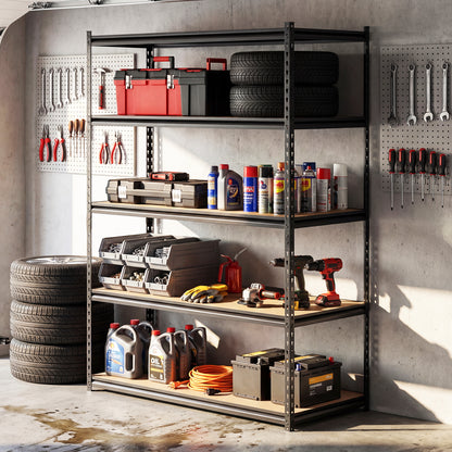 5-Tier Garage Shelving Unit, Set Of 4, Black Garages at Gallery Canada