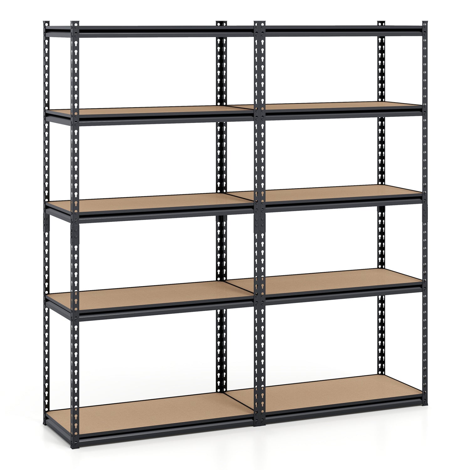 5-Tier Garage Shelving Unit, 2200 LBS, Adjustable Metal Storage Rack, Set of 2 Garages at Gallery Canada