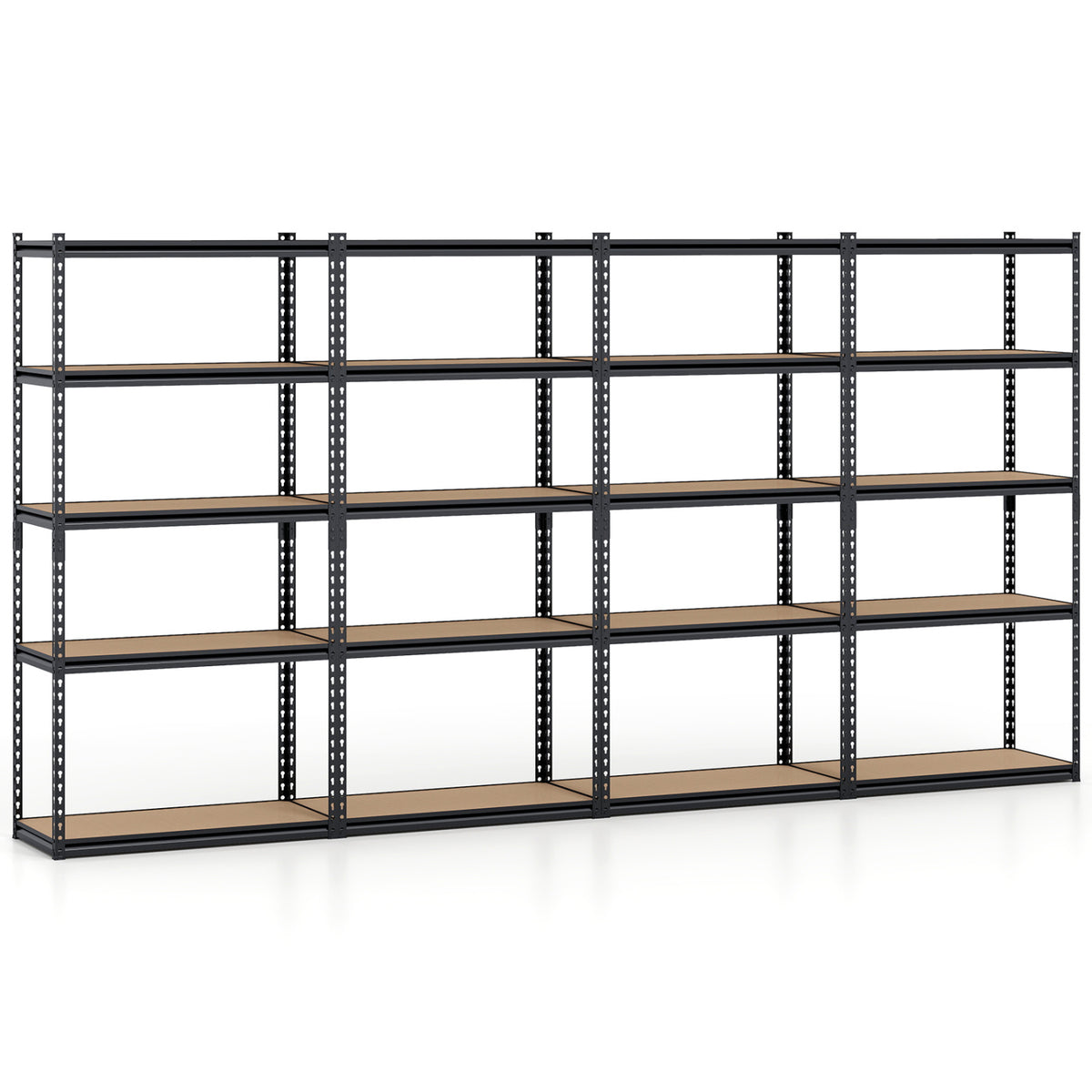 5-Tier Garage Shelving, 2200 LBS Metal Storage Rack, Set of 4 Garages at Gallery Canada