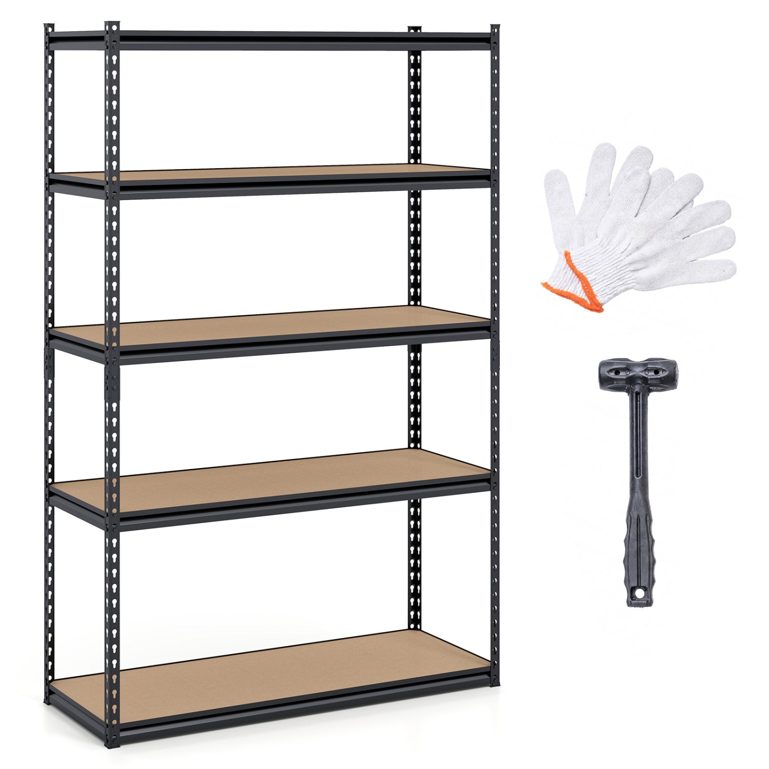 5-Tier Garage Shelving Unit, Set Of 4, Black Garages at Gallery Canada