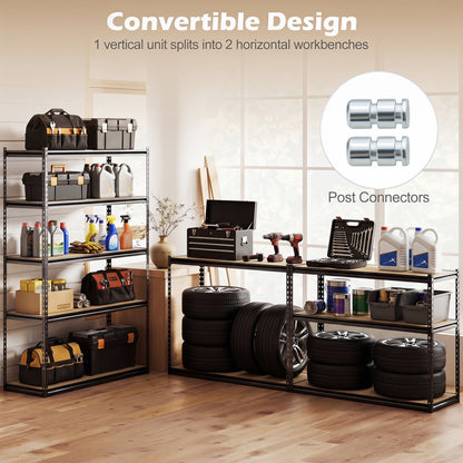 5-Tier Garage Shelving Unit, Set Of 4, Black Garages at Gallery Canada