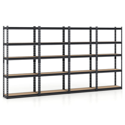 5-Tier Garage Shelving Unit, 2200 Lbs Heavy Duty, Set Of 4, Black Garages at Gallery Canada